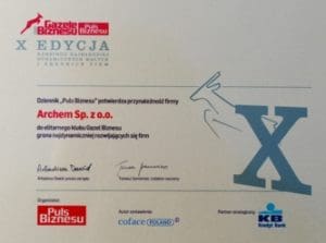 Gazela Biznesu 2009 Archem